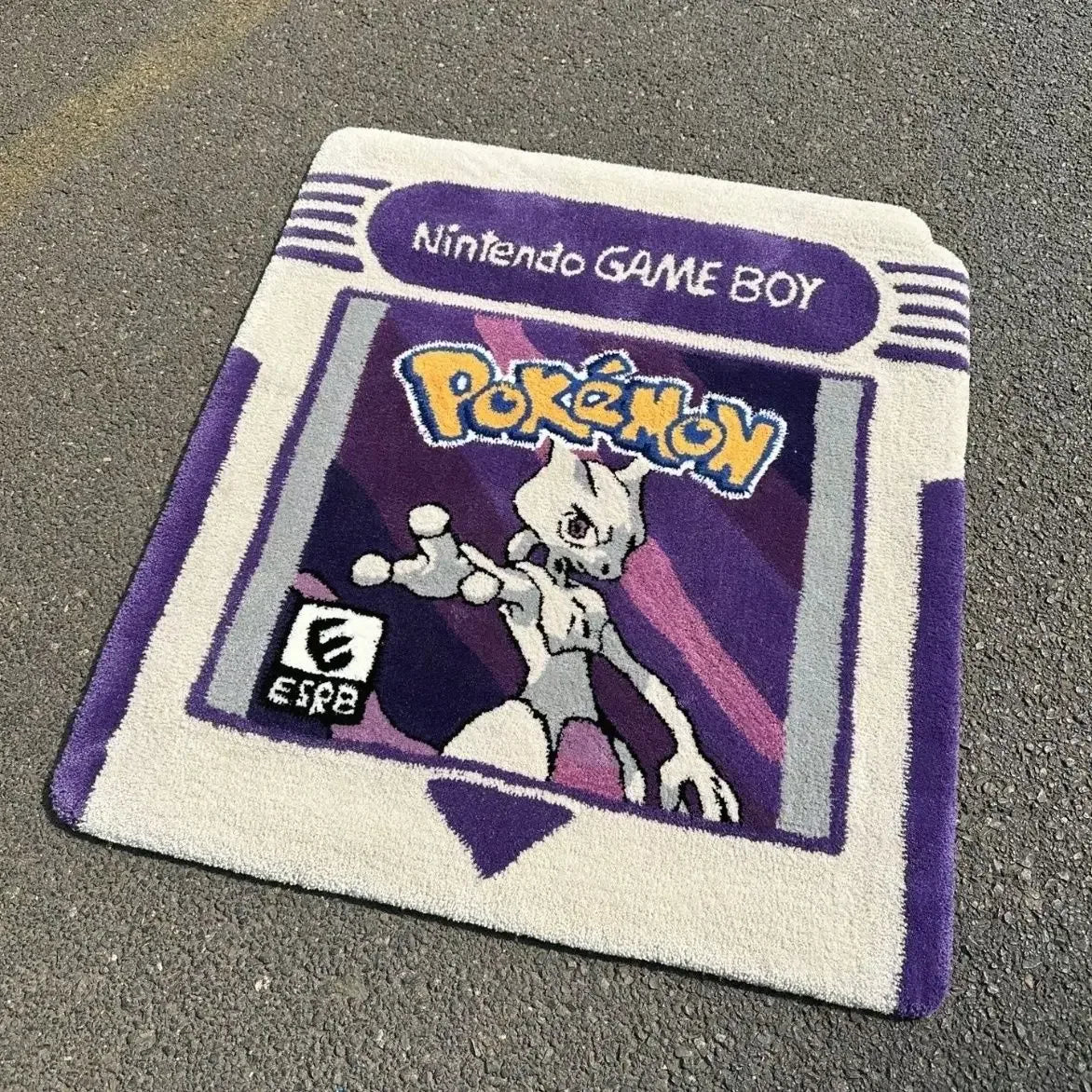 Tapis Peluche Cartouche de Jeu Rétro
